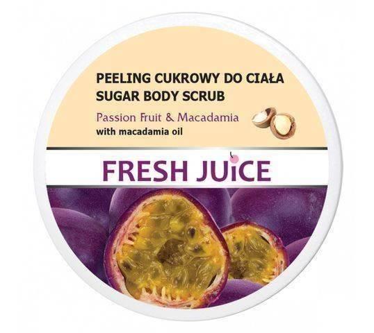 Fresh Juice Smoothing Sugar Body Scrub with Passion Fruit and Macadamia 225ml
