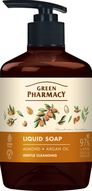 Green Pharmacy Almond and Argan Oil Liquid Soap 460ml