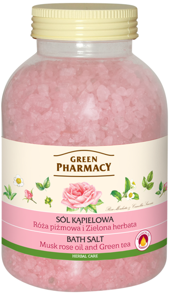 Green Pharmacy Bath Salt Muscat Rose and Green Tea 1300 g