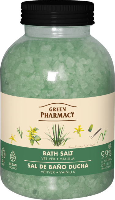 Green Pharmacy Bath Salt Vetiver and Vanilla 1000g