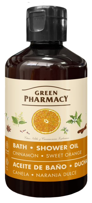 Green Pharmacy Bath and Shower Oil Cinnamon and Sweet Orange 250ml