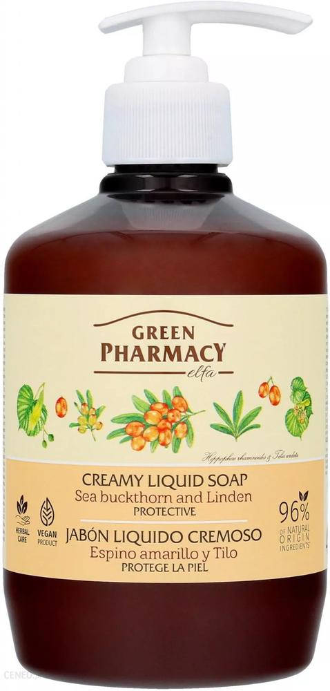 Green Pharmacy Cremy Liquid Soap with Sea Buckthorn and Linden 460ml