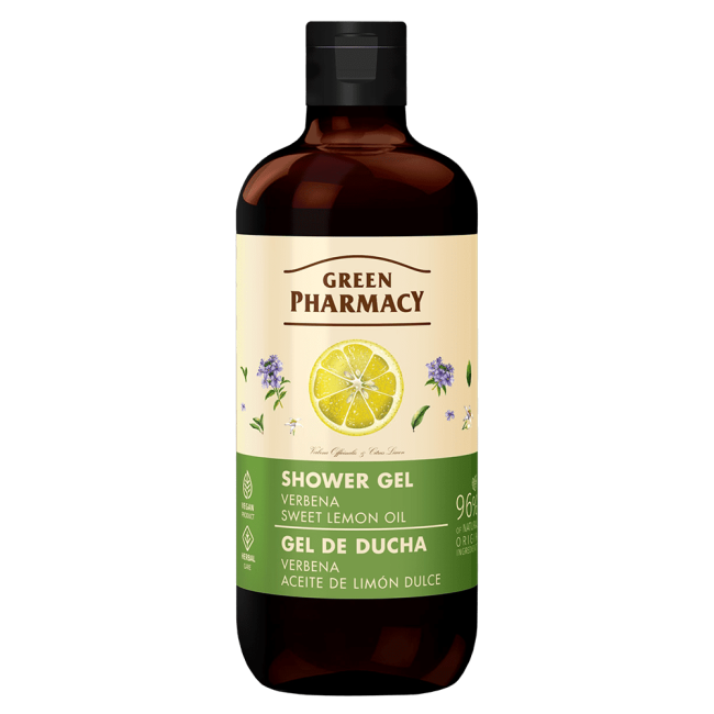 Green Pharmacy Shower Gel Verbena and Sweet Lemon Oil 500ml