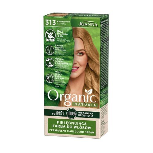 Joanna Organic Vegan Cocoa Hair Dye No. 313 Carmel 1 Piece