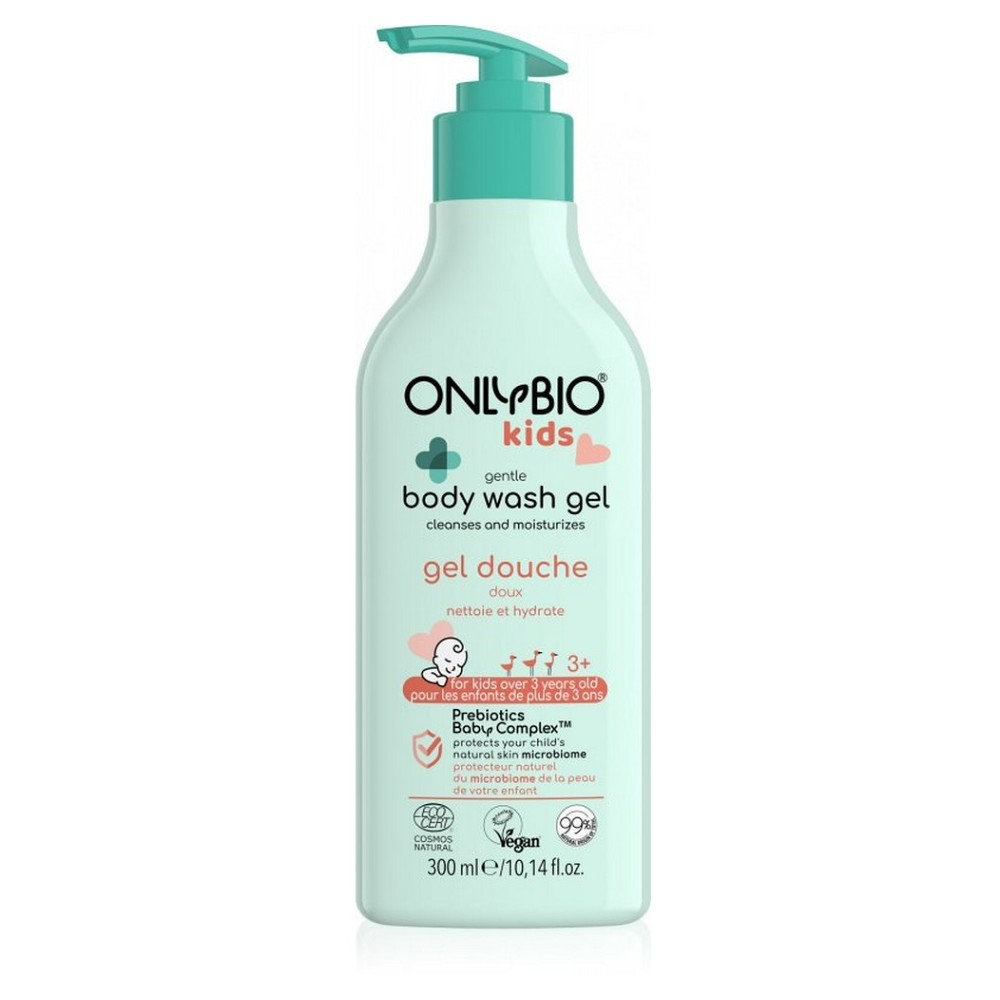 OnlyBio Baby Gentle Body Wash Gel for Children over 3 Years for Sensitive and Delicate Skin 300ml