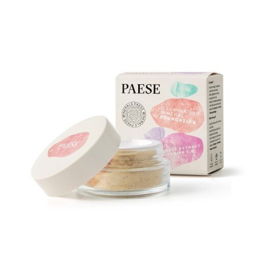 Paese Minerals Illuminating Mineral Foundation for Sensitive Dry Normal Skin No. 204W Honey 7g