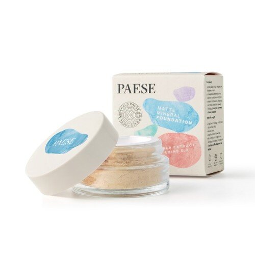 Paese Minerals Mattifying Mineral Foundation for Oily and Combination Skin No. 101W Beige 7g