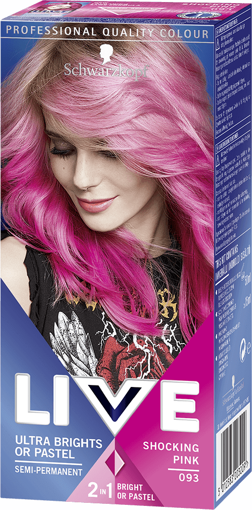 Schwarzkopf Live Ultra Brights Or Pastel Hair Colour Shocking Pink 93