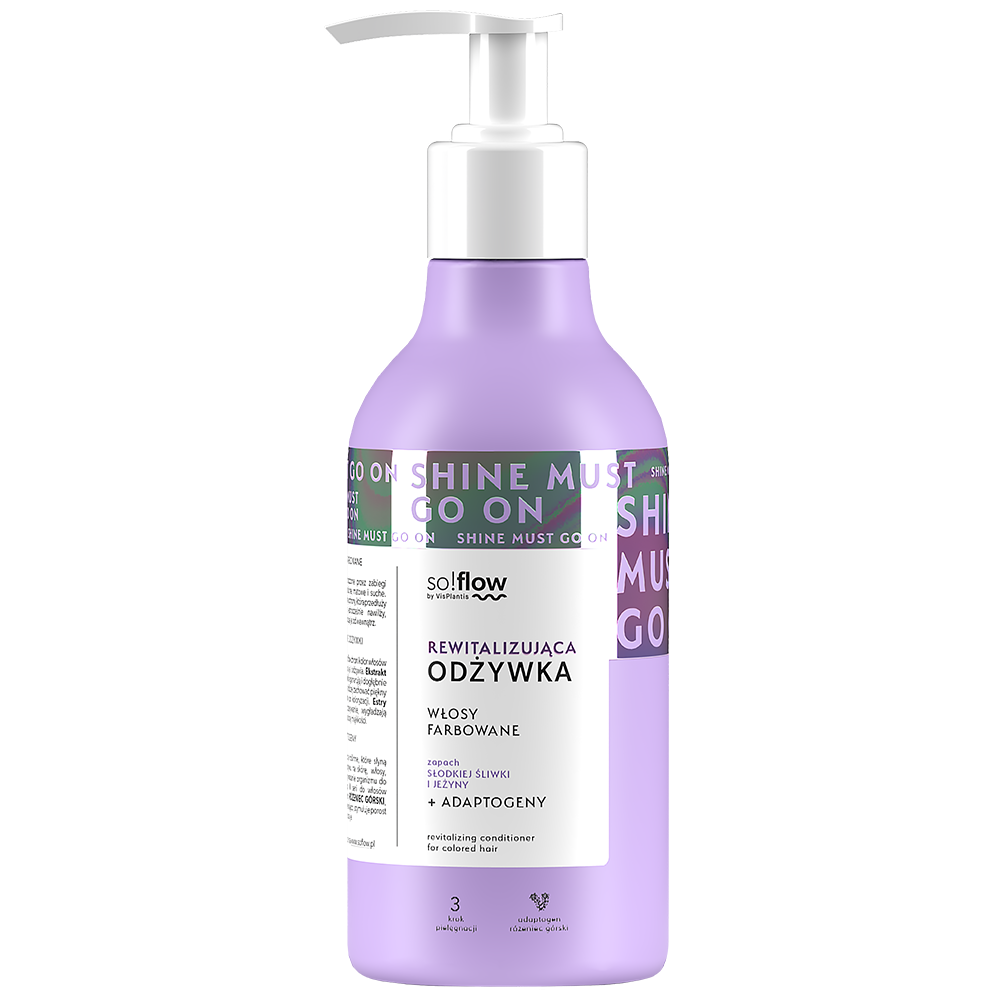 So!Flow Revitalizing Conditioner for Colored Hair with Blackberry and Plum Scent 400ml