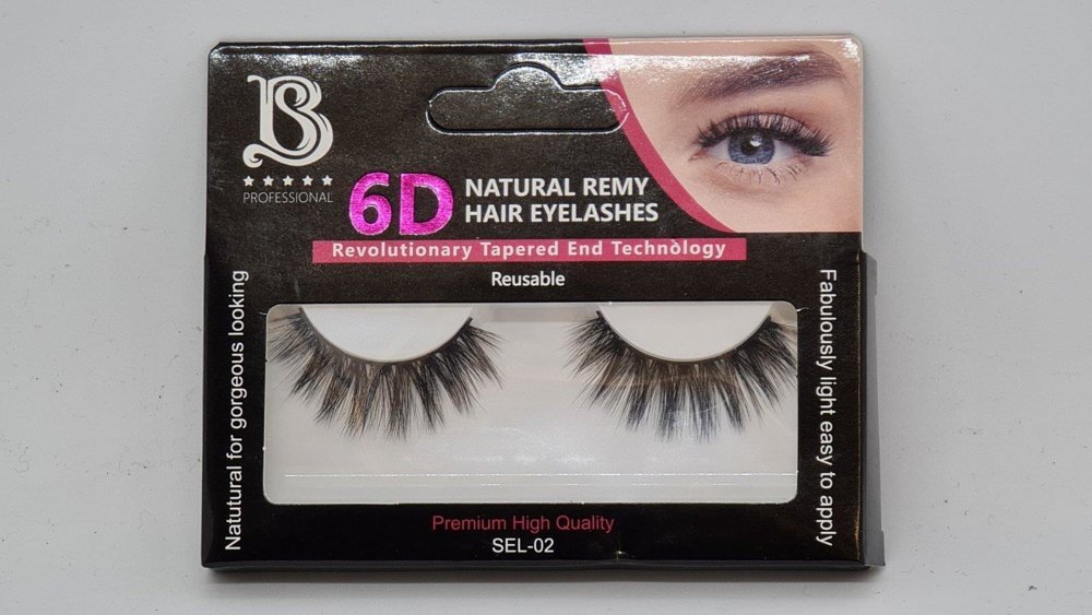 Star Beauty Professional Natural Remy Hair Eyelashes 6D Full Volume and Soft Reusable SEL02