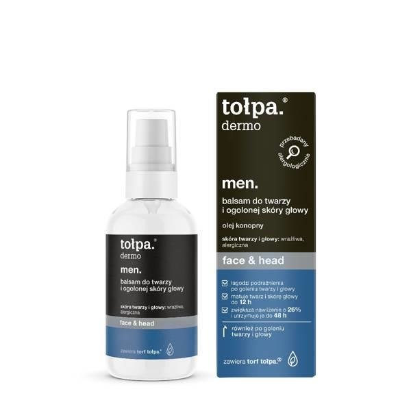 Tołpa Dermo Men Balm Cosmetic for Face and Shaved Scalp 75ml
