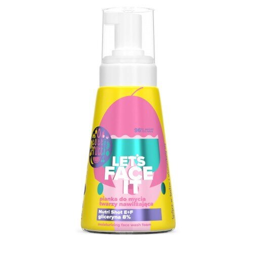 Tutti Frutti Let's Face It Moisturizing Face Wash Foam with Glycerine 8% + Nutri Shot E+F 250ml