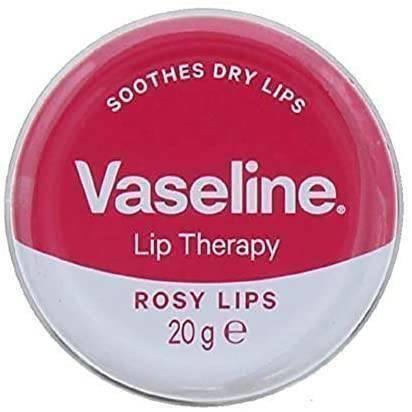 Vaseline Lip Therapy Rosy Lips Smoothing Dry Lips with Rose and Almond Oil 20g