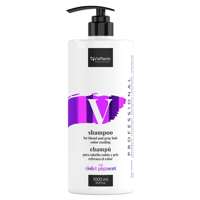 Vis Plantis Professional Shampoo for Blond and Gray Hair Cooling Color 1000ml