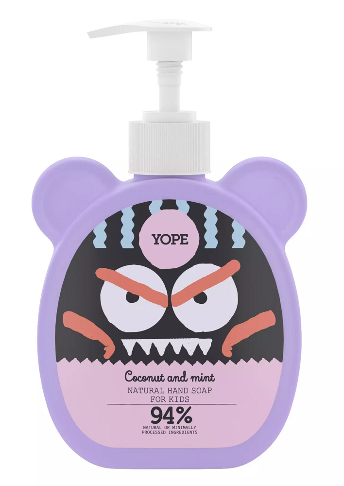 Yope Coconut & Mint Natural Hand Soap for Children over 3 Years of Age 400ml