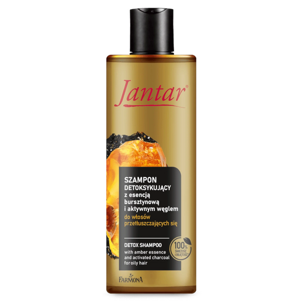 Jantar Detoxifying Shampoo with Amber Essence and Charcoal for Oily Hair 300ml