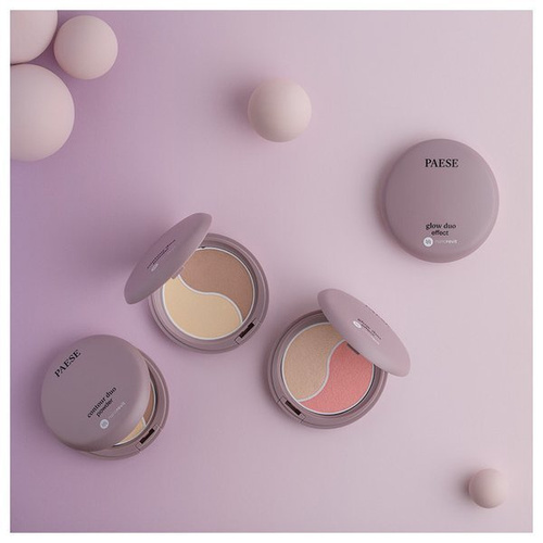 Paese Nanorevit Glow Duo Effect Puder Rozświetlający i Róż do Policzków 4.5g