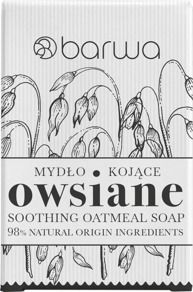 Barwa Pure Calm Soothing Oatmeal Bar Soap for Sensitive and Dry Skin 100g