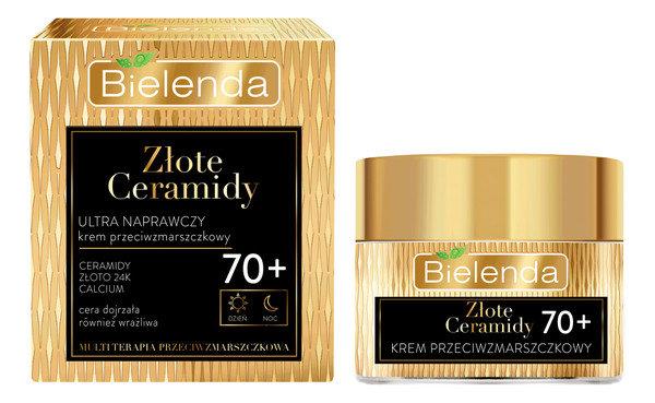 Bielenda Złote Ceramidy Ultra Naprawczy Krem Przeciwzmarszczkowy 70+ na Dzień i Noc 50ml