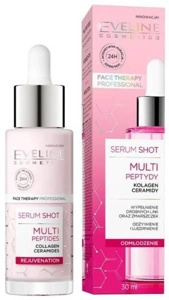 Eveline Serum Shot Kuracja Multipeptydy do Twarzy Szyi i Dekoltu 30ml