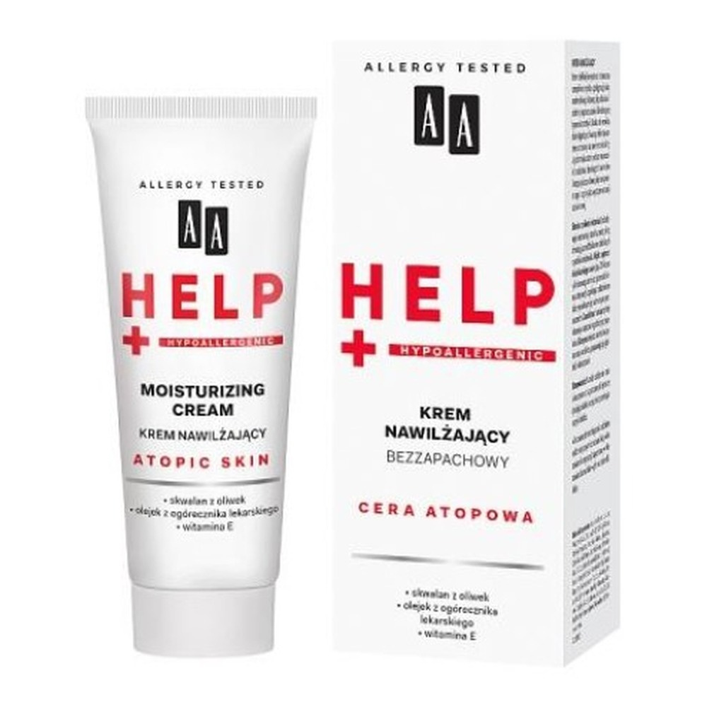 AA Help Nawilżający Krem do Cery Atopowej Suchej i Wrażliwej z Witaminą E 50ml