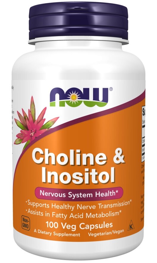 Now Foods Choline and Inositol 100 Kapsułek