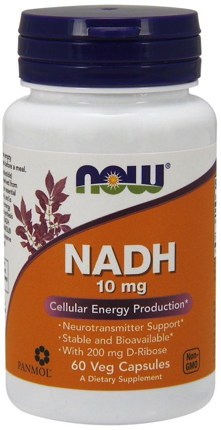 Now Foods NADH 10mg Wspomaga Pamięć i Koncentrację 60 Kapsułek