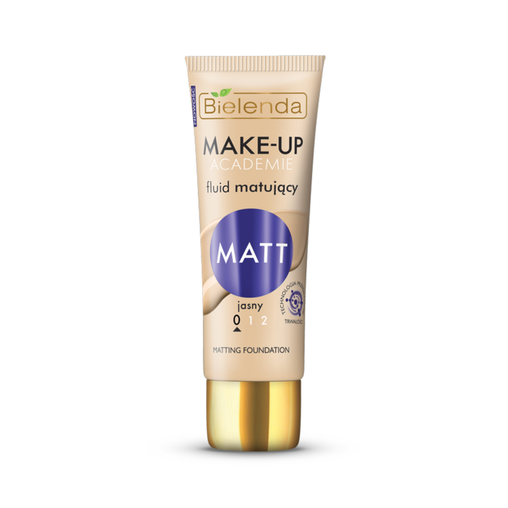 Bielenda Make-Up Academie Matt Mattifying Fluid No. 0 Light for Combination and Oily Skin 30g