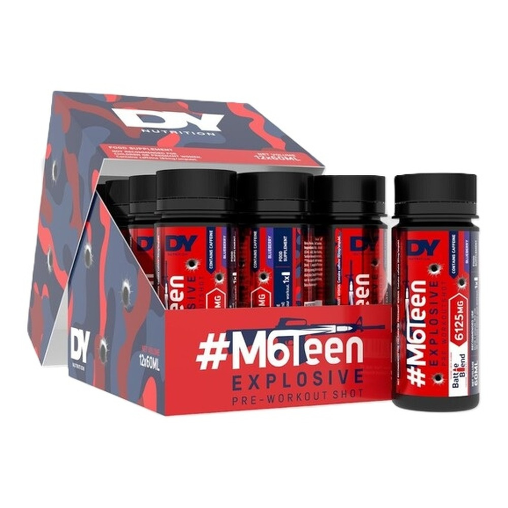Dorian Yates #M6Teen Przedtreningówka w Shocie o Smaku Jagodowym 12 x 60ml