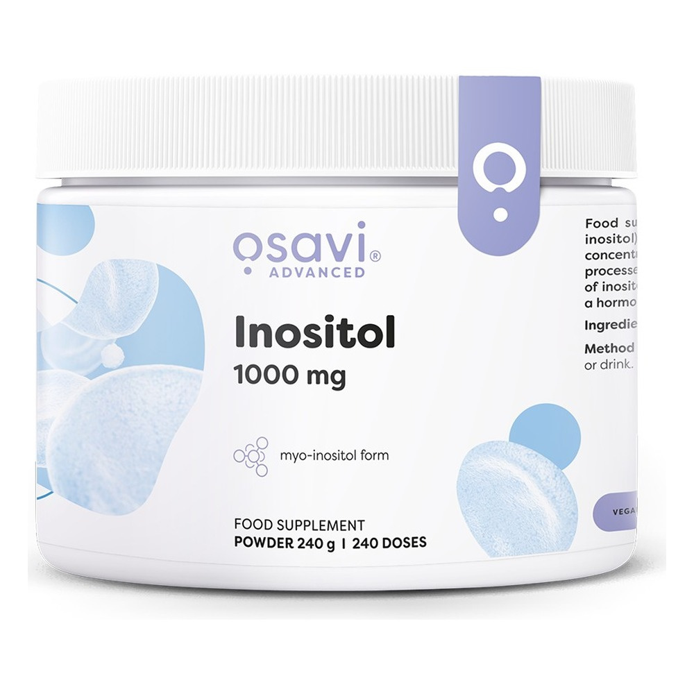Osavi Inozytol w Proszku 1000mg Na Prawidłowy Metabolizm i Równowagę Hormonalną 240g