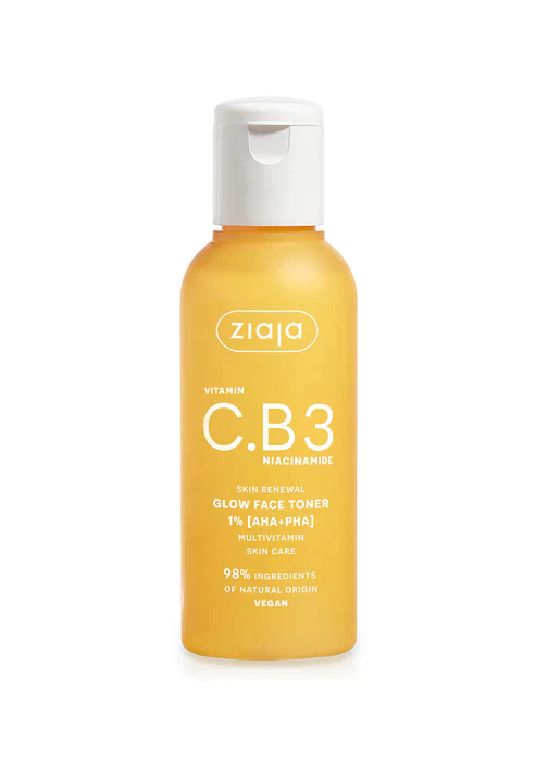 Ziaja Vitamin C.B3 Niacinamide Illuminating Face Toner 1% AHA PHA Vegan 120ml