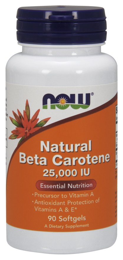 Beta Carotene Natural, 25 000 IU - 90 softgels