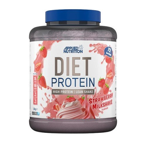 Applied Nutrition Diet Whey Strawberry Milkshake Flavour Protein Powder for Weight Management 1800g