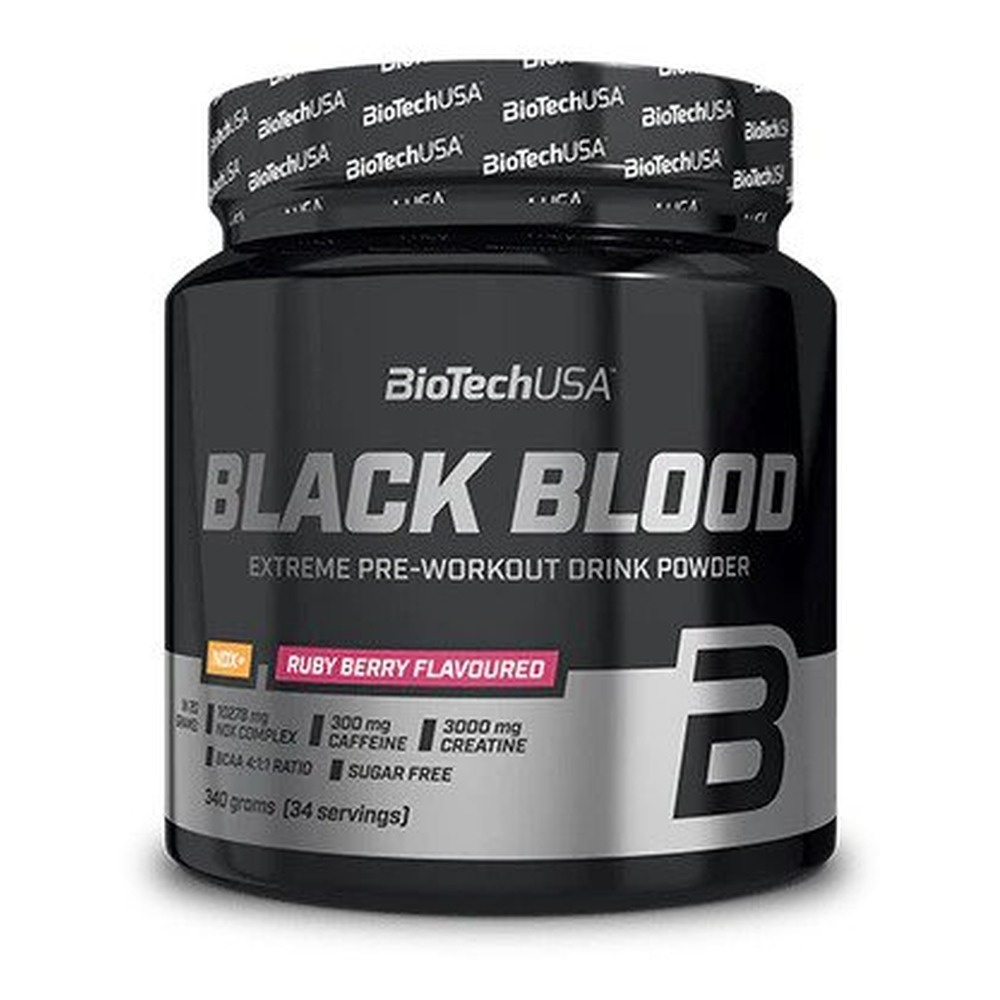 BioTechUSA Black Blood NOX+ Przedtreningówka, Rubinowe owoce leśne 330g