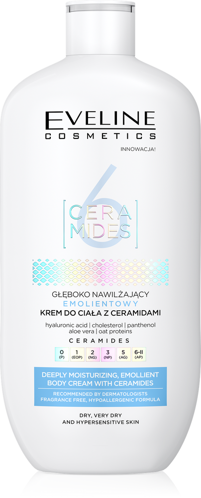 Eveline 6 Ceramids Deeply Moisturizing Emollient Body Cream 350ml