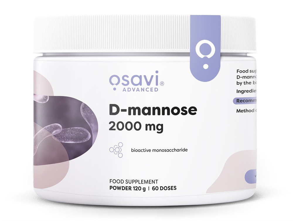 Osavi D-mannose Powder 2000mg for Urinary Tract Health 120g