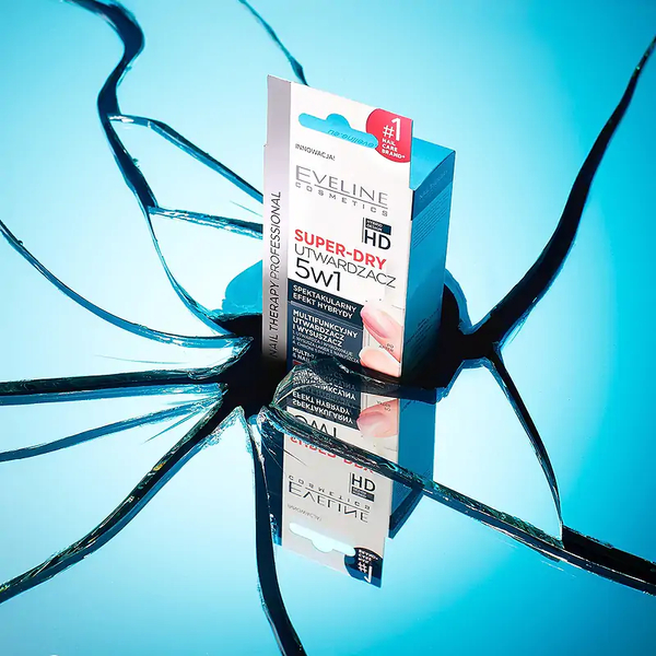 Eveline Nail Therapy Super Dry 5w1 Multifunkcyjny Utwardzacz i Wysuszacz do Paznokci 12ml