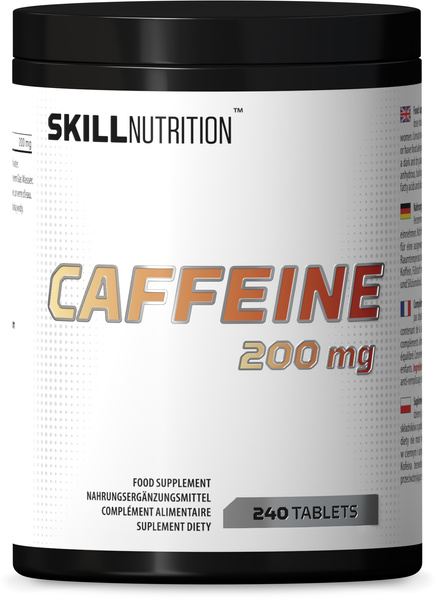 Skill Nutrition Caffeine 200mg 240 tabs for energy and focus