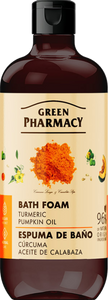Green Pharmacy Nawilżająco-Relaksująca Pianka do Kąpieli Kurkuma i Olejek Dyniowy 500ml Best Before 11.09.26