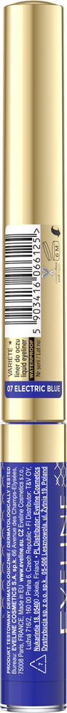 Eveline Variete Kolorowy Eyeliner w Kałamarzu 07 Electric Blue 2,8ml