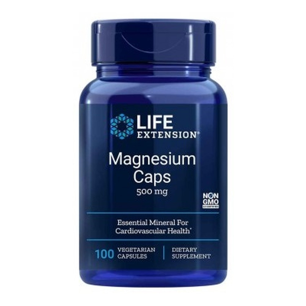 Magnesium Caps, 500mg - 100 vcaps