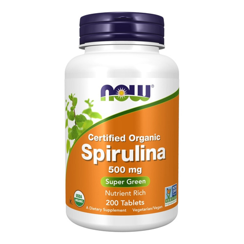 Now Foods Spirulina 500mg Supports Circulatory System Immune System & Detoxification 200 Tablets