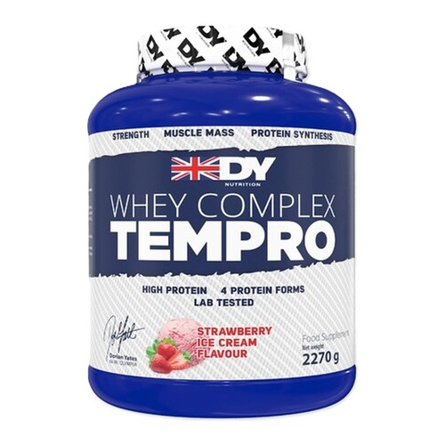 Dorian Yates Whey Complex Tempro Białko serwatkowe, Lody truskawkowe 2270g