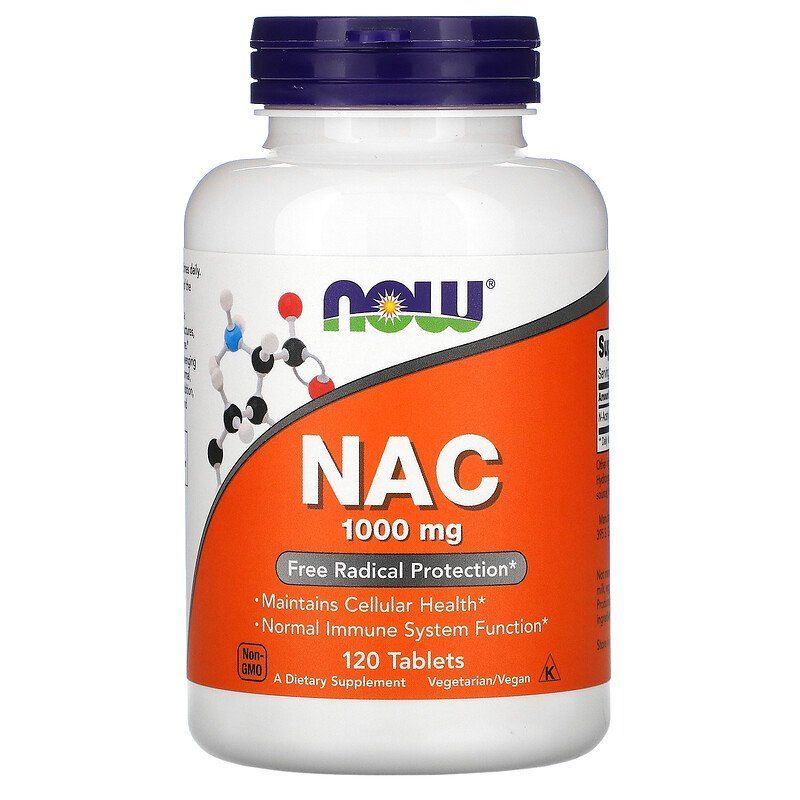 Now Foods NAC 1000mg 120 Tablets