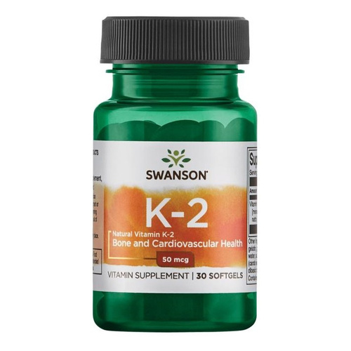 Swanson Vitamin K-2 - Natural 50mcg 30 Softgels