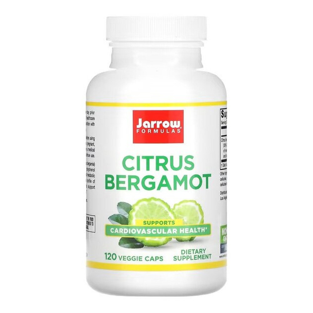 Jarrow Formulas Citrus Bergamot Extract For Cardiovascular and Metabolic Health Support 120 Vcaps