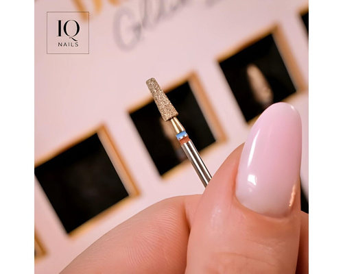 IQ Nails Duo -Bits Golden Fine Double Grain Set Innowacyjny Zestaw Duo Frez 4 Sztuki
