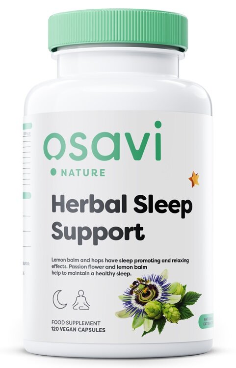 Osavi Herbal Sleep Support Melatonin Free 120 vegan caps for relaxation and healthy sleep