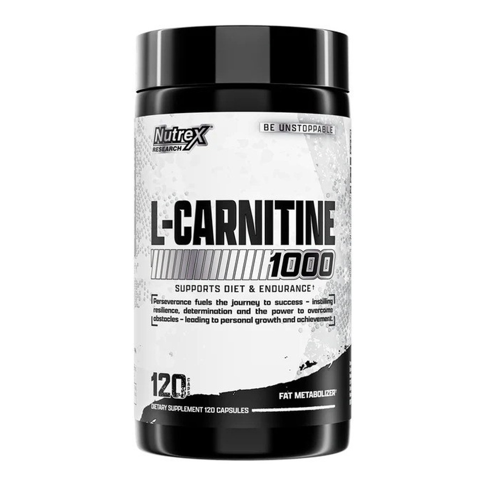 Nutrex Lipo-6 Carnitine Suplement z L-Karnityną na Spalanie Tłuszczu i Produkcję Energii 120 Kapsułek