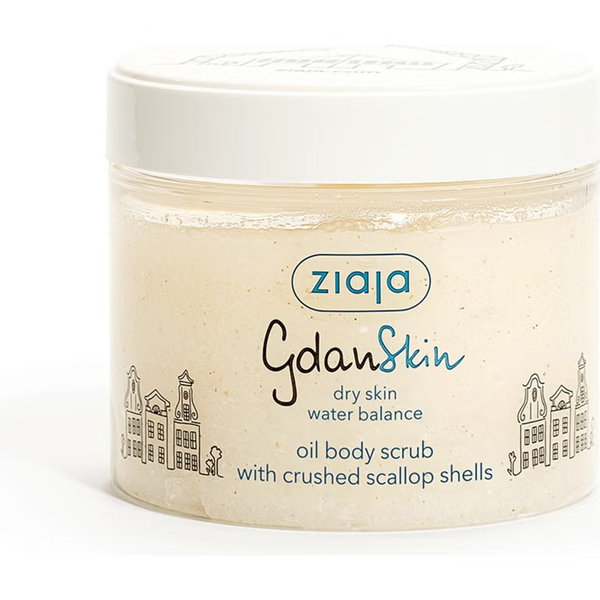Ziaja GdanSkin Oil Body Scrub with Crushed Shells for Dry and Dehydrated Skin 300ml